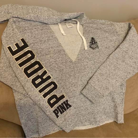 PINK Victoria's Secret Tops - VS PINK PURDUE Cropped Hoodie